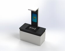 RFID立式操作臺 超高頻讀寫器 倉庫 門店自助收銀機 RFID智能收銀系統